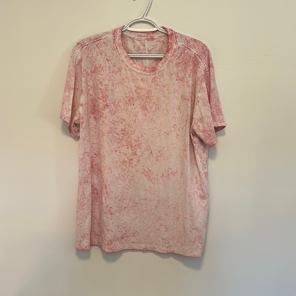 Lululemon all yours tee Vitasea Cirrus wash pink size 10